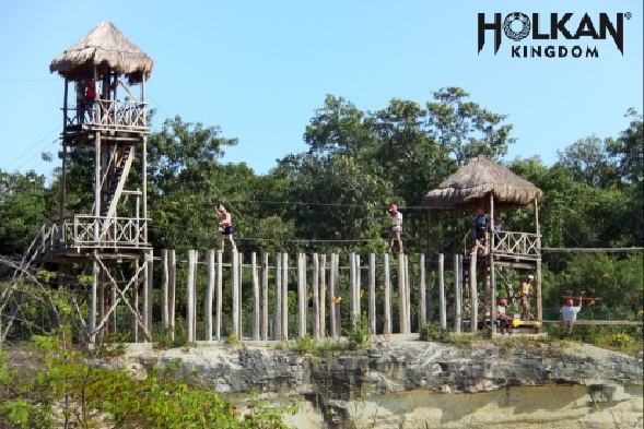 zipline riding