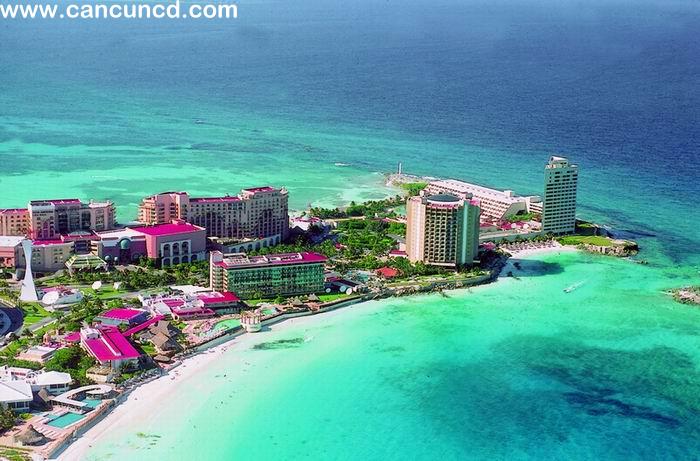 Cancun bird's-eye-view
