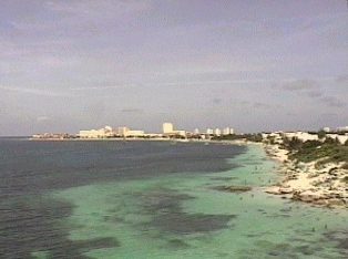 Beaches on Cancun and Rivieramaya Mexico