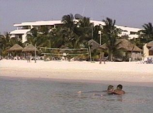 Beaches on Cancun and Rivieramaya Mexico