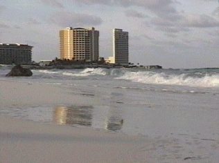 Beaches on Cancun and Rivieramaya Mexico