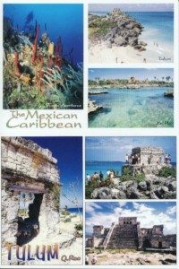 Cancun Postcard Riviera Maya Playa del Carmen Tulum Chichen Itza postcards cozumel