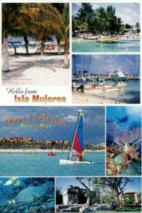 Cancun Postcard Riviera Maya Playa del Carmen Tulum Chichen Itza postcards cozumel