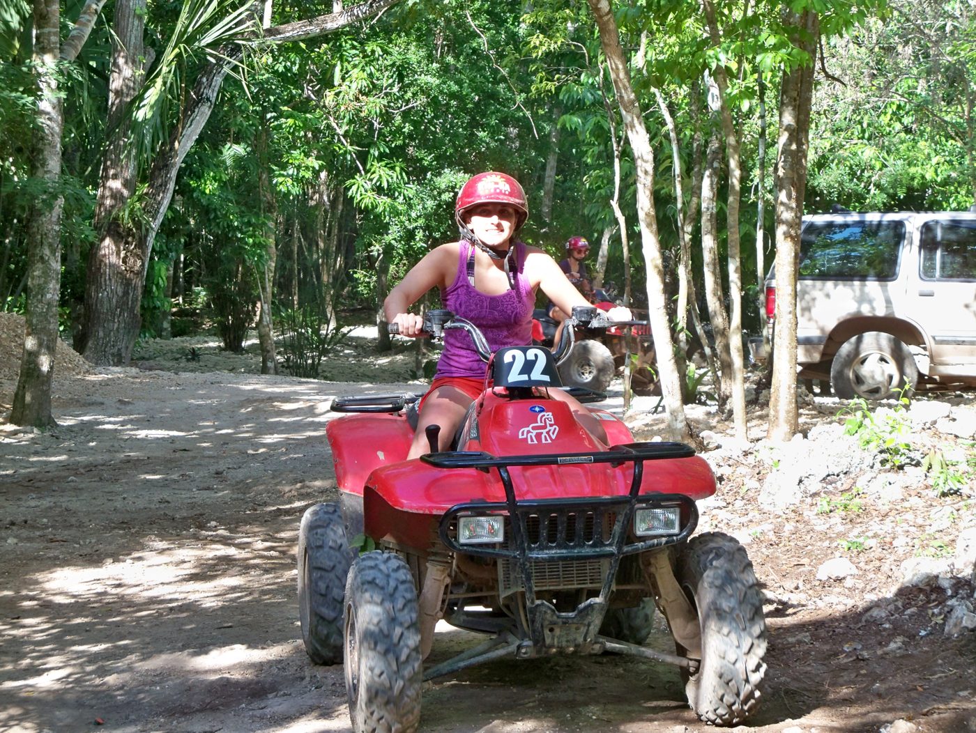 ATV cenotes zip line tour Cancun Puerto Morelos