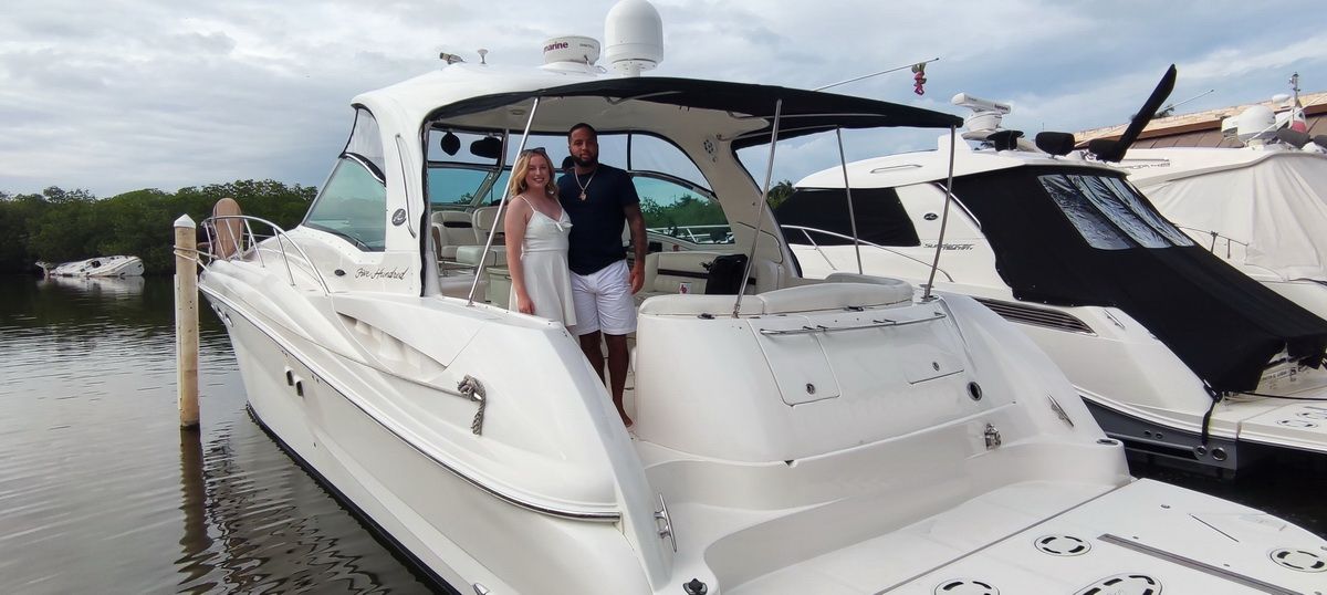 Engagement on boat