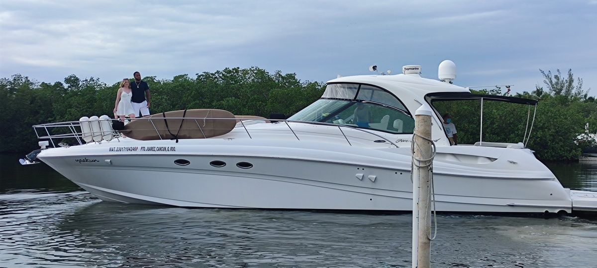 Engagement on boat