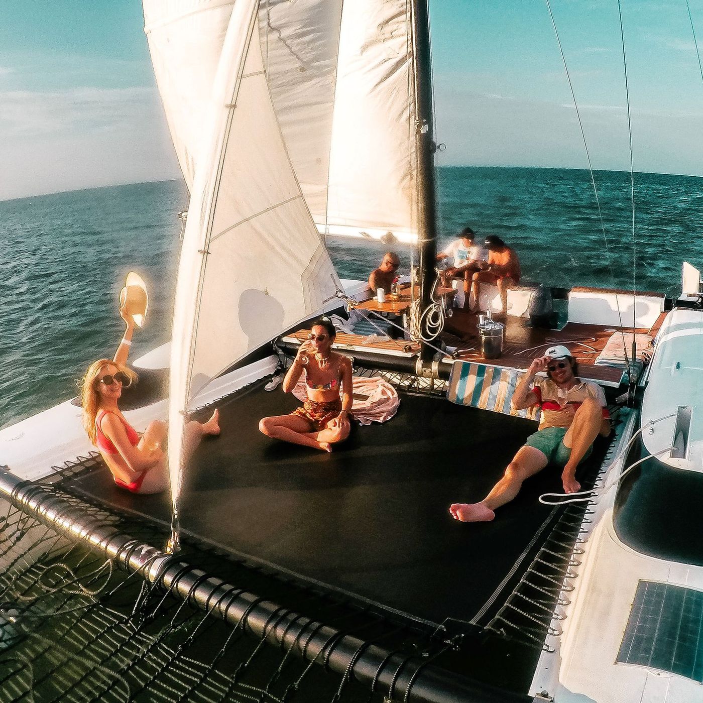 Holbox Island Small Catamaran for day or Sunset tour