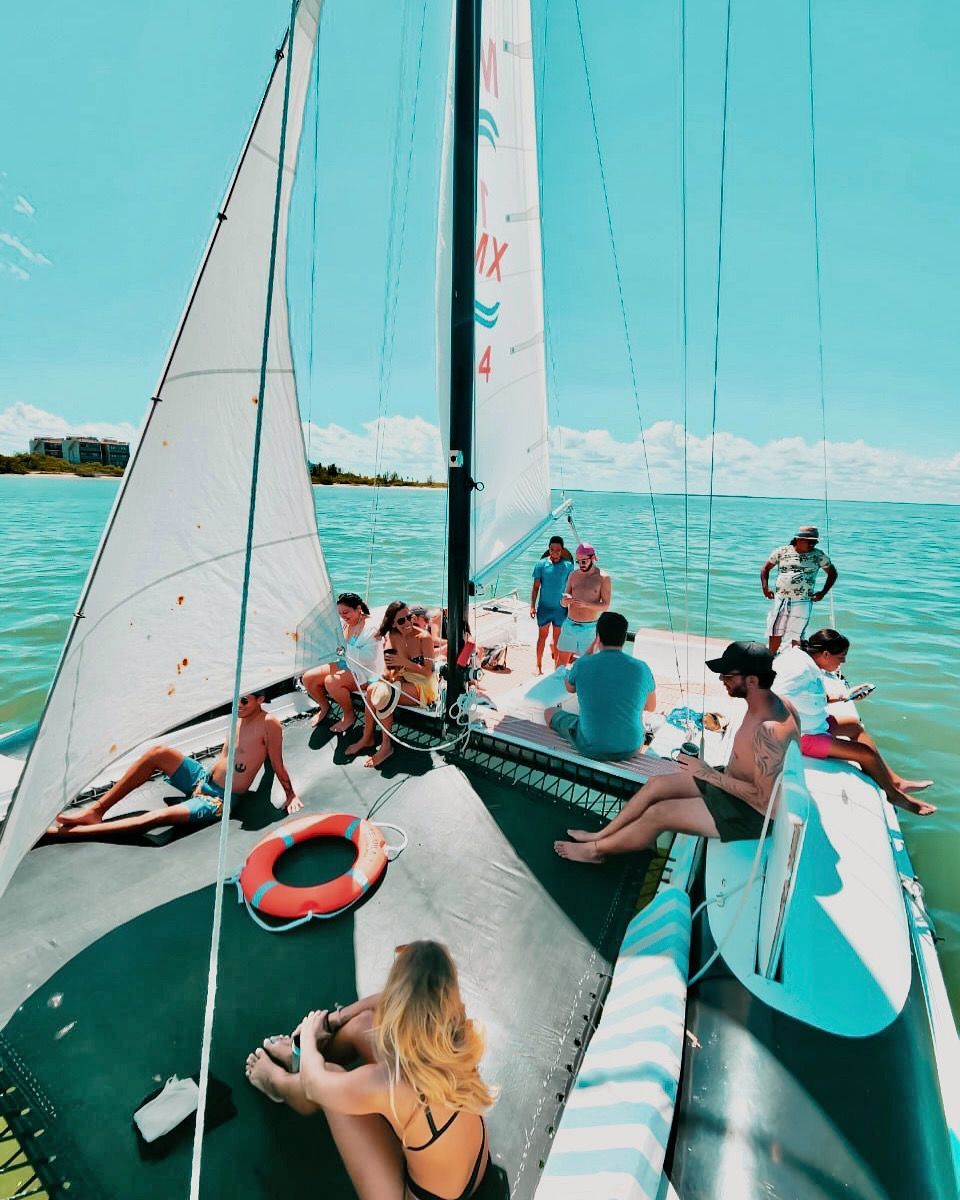 Holbox Island Small Catamaran for day or Sunset tour